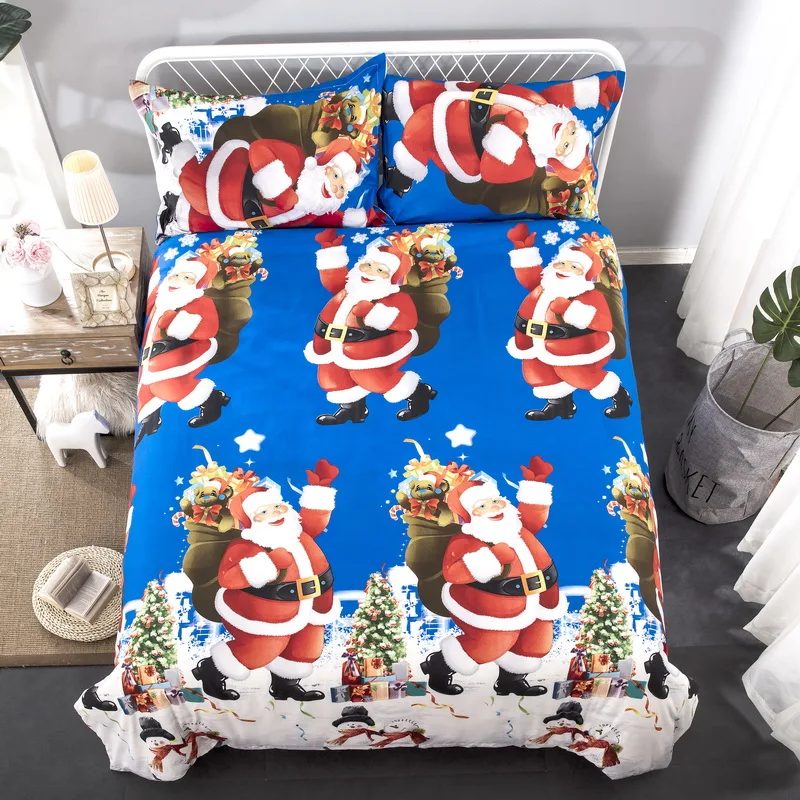 

Christmas bedding set, blue Christmas gift, two-piece set, kids, pop, personality style, XHS0101