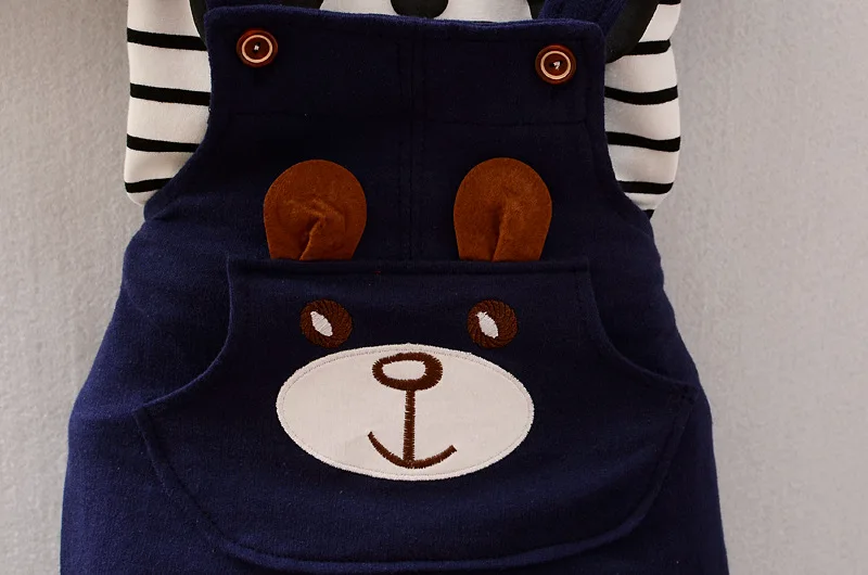 Г. Комплекты одежды для маленьких мальчиков детская одежда с рисунком медведя хлопковые комбинезоны, костюмы для детей, костюм детский костюм рубашка+ штаны, 2 предмета, bebe