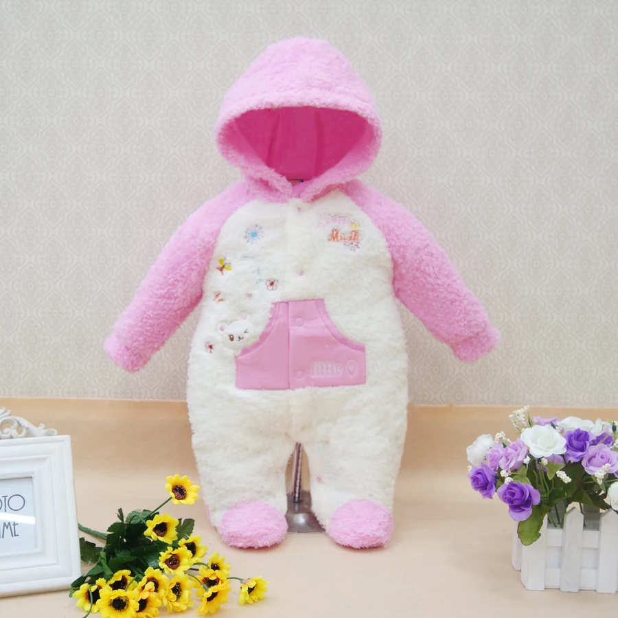Теплая зимняя одежда для маленьких мальчиков и девочек Little Q с капюшоном сна