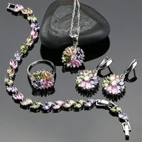 New-Style-925-Sterling-Silver-Jewelry-Set-For-Women-Flower-With-Multicolor-Created-Topaz-Earrings-Pendant.jpg_200x200