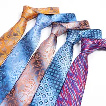 Мужской галстук в горошек, в полоску, с цветочным узором, модный, полиэстер, шелк, жаккард, высокий Викторианский галстук, Деловой, Повседневный, с галстуком