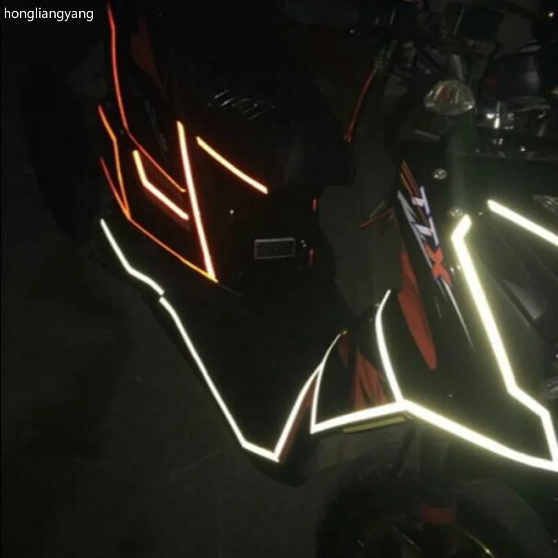 width 1.5CM diy Reflective universal motorbike sticker motorcycle