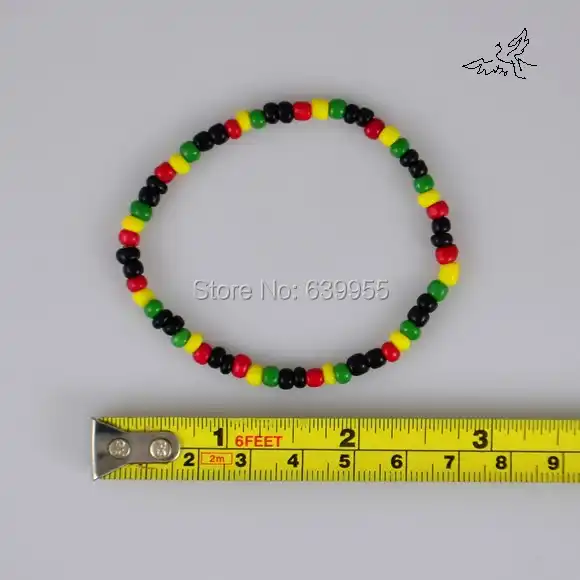 1pcs cristal de Estrás Hip Hop Bandera De Jamaica Beads pulsera Europea # 22680