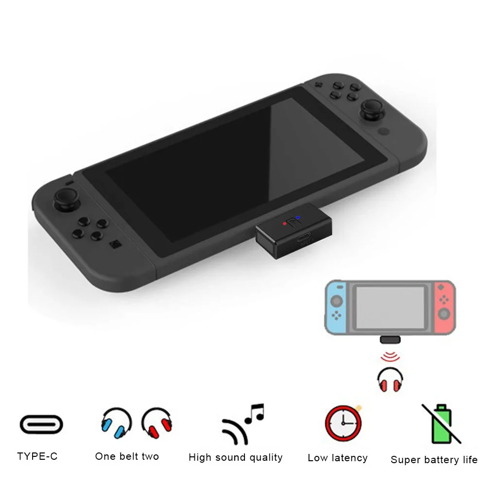 ДЛЯ NS Switch Bluetooth беспроводная гарнитура приемник адаптер аудио передатчик USB приемник адаптер Поддержка Aptx для наушников ПК