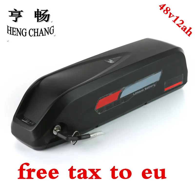 free tax to eu 48v 12ah lithium electric bike battery 48v new bottle e bike battery pack