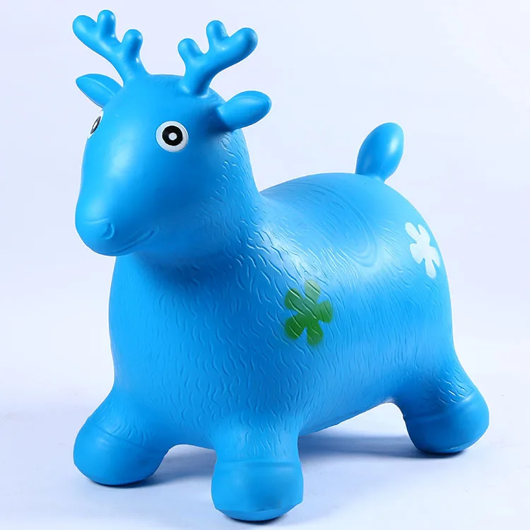 

Children's Toy Bamboo Deer Cattle Sheep Jumping Horse Inflatable Toy Ball For Children