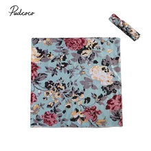 Пеленка для новорожденных мальчиков и девочек, пеленка для завёртывания для пеленания одеяло из муслина с цветочным принтом, спальное одеяло для малышей