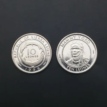 

Coin of Sierra Leone, 10 Lyon, KM#44, 1996, UNC, Uncirculated, Collectibles, Special Gift, Real Original Genuine coins, Africa