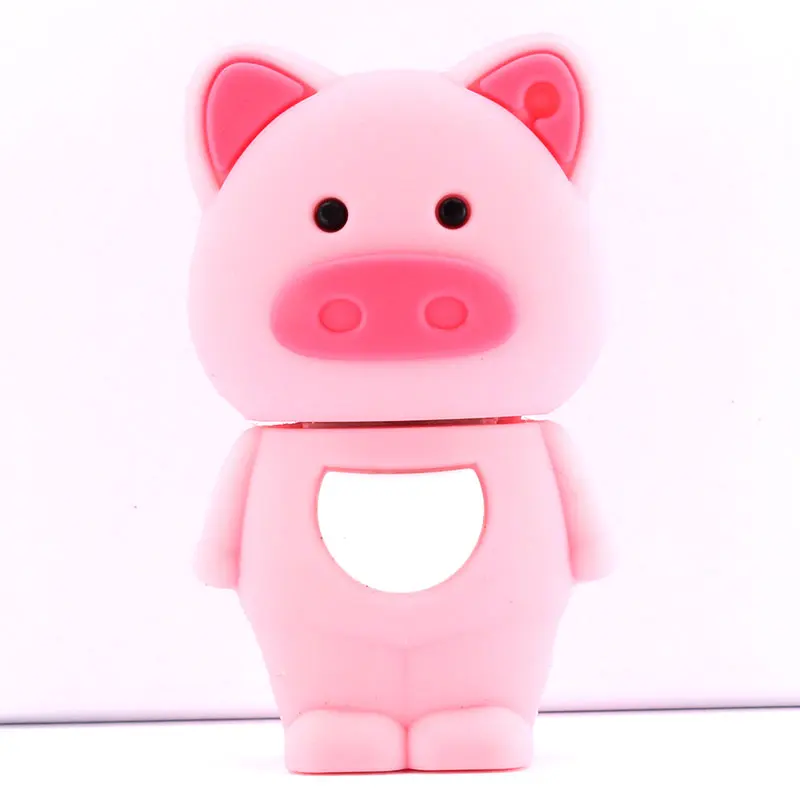Ingelon Pendrive Animado USB Cartoon Flash Drive 8gb 16gb 32gb Cute penguin clef usb animaux mumin pig Disk on key  (6)