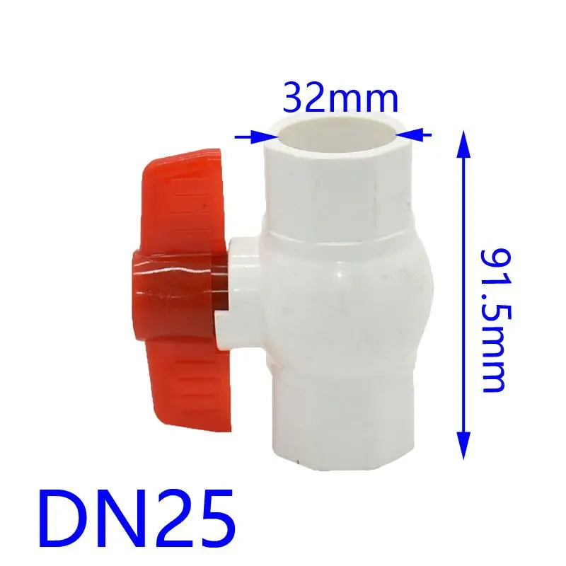 Шаровой кран DN15 DN20 DN25 из ПВХ 2 способа скользящие концы G1/2 G3/4 G1 для сада контроллер