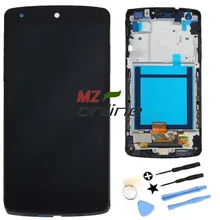 Black OEM For LG Google Nexus 5 D820 D821 LCD Display + Touch Screen with Digitizer + Bezel Frame + Tools Free ShIpping