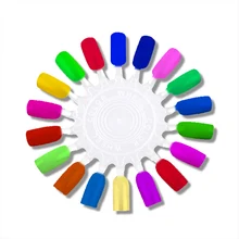 5pcs set False Nail Tips Nail Gel Polish Color Showing Shelf Nail Polish Color Display Card Nail Art Practice Card NAA monja nail art fan shaped gel polish coloring showing shelf foldable card board set image practice trainning display palette