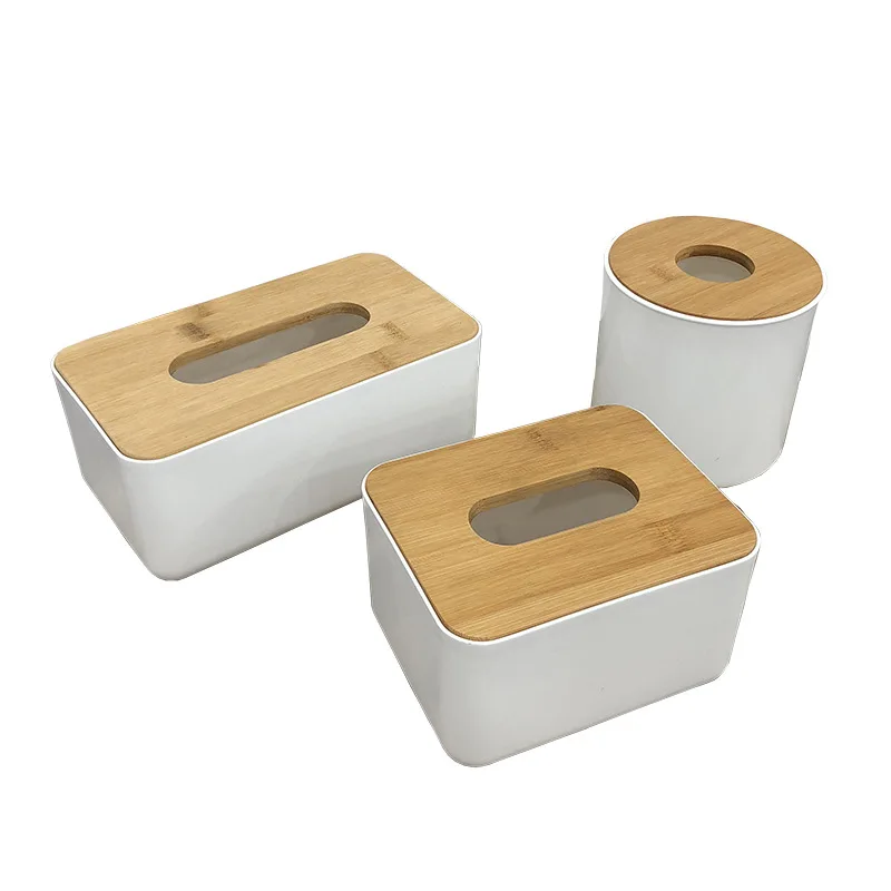 

Bathroom bamboo and wood tray,Simple living room bamboo cover toilet paper box,home decorations,office,restaurant tissue box
