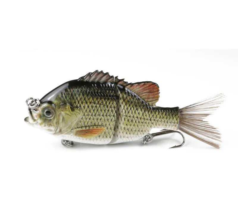 2 Segments Jointed Fishing Lure 13cm 42.7g Rattle Bluegill Glider Swimbait  Crankbait Bass Pike Fish Lure Sea Fishing Bait