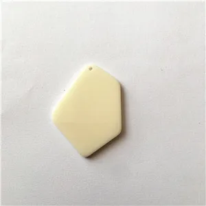 off white Новое поступление! 37x29mm100шт/лот Акриловые амулеты неправильной формы для сережек/сережек аксессуары/детали для серег DIY - Цвет: off white
