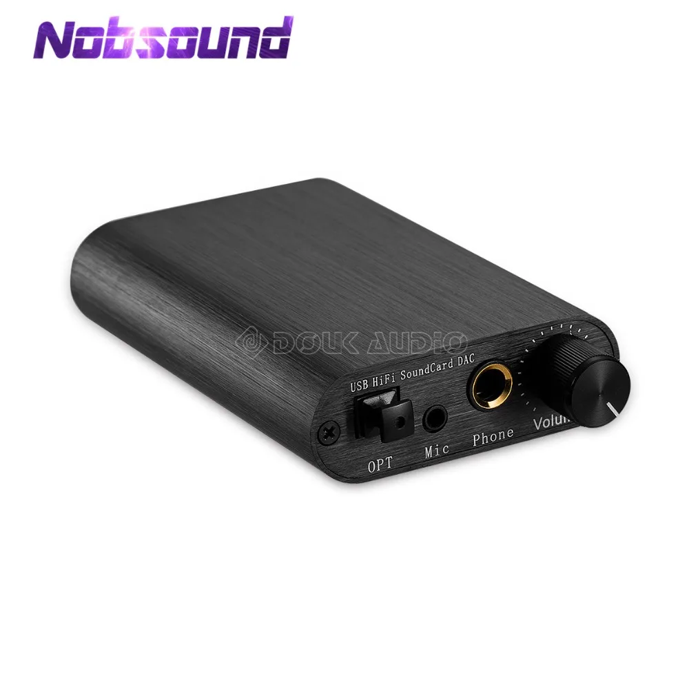 Nobsound мини Hi Fi звуковая карта DAC TDA1387 USB 8X аудио декодер усилитель для наушников DTS/AC3