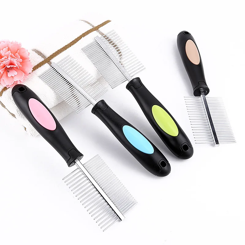 

Manufacturers of direct sales stainless steel pet comb hair knots depilation to remove lice flea cleaning