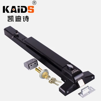 

KAIDS Alarm Single Push Rod Lock Bolt Iron Paint Alarm Exit Device Door Fire Escape Doors Lock Push Bar Anti-panic Exit Lock