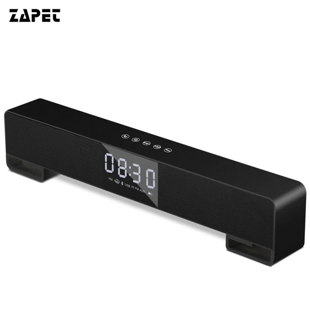 Aliexpress Zapet Soundbar Bluetooth Speaker Wireless Alarm Zapet Soundbar Bluetooth Speaker Wireless Alarm Clock B Subwoofer Fm Radio Lcd Display Handsfreetouch On For