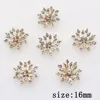 Accessories for jewelry 2022 fashion 10pcs 16mm Alloy flowers DIY clothing Accessories Rhinestone Bride Headdress Handmade Craft ► Photo 1/6