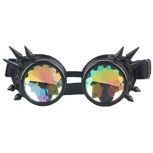 Защитные очки в стиле стимпанк Ретро Сварка стимпанк готика виториано Косплей очки летающие LELINTA очки Винтаж Хэллоуин - Цвет линз: G006 Black