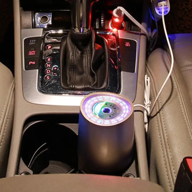 USB воздушный фильтр для автомобиля мини авто освежитель воздуха анион Ионный Очиститель отрицательных ионов Кислородный Бар Озоновый ионизатор устройство для очистки