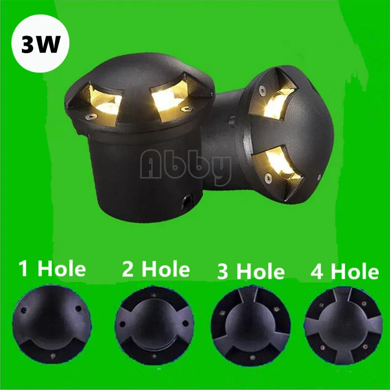 

Free Shipping 3W LED Underground Light 3x1W LED Outdoor Lighting Buried Lamps ,Warm white Cold White RGB AC85-265V/DC12V 10pcs
