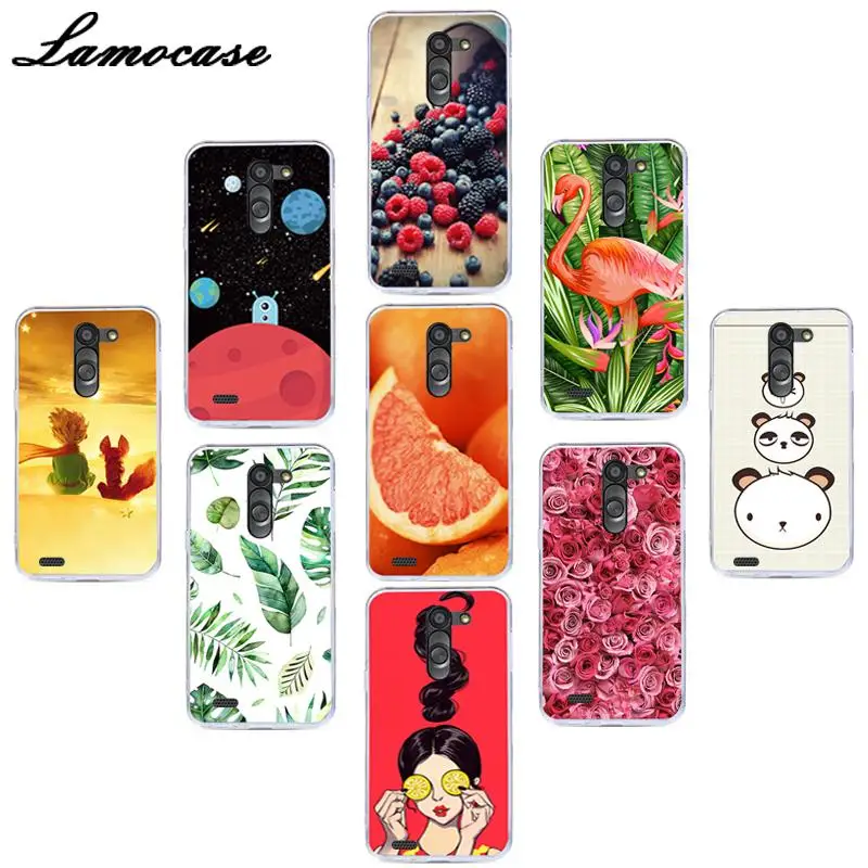 

Lamocase Printing Drawing Phone Cover For LG L Bello D331 D335 L Prime D337 Soft Silicon TPU Printed Cartoon Back Case Covers