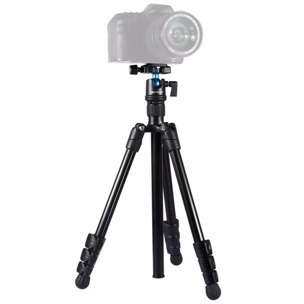 

PULUZ Foldable Camera Tripod holder 4-Section Folding Legs Metal Tripod Mount with 360 Degree Ball Head for DSLR&Digital Camera