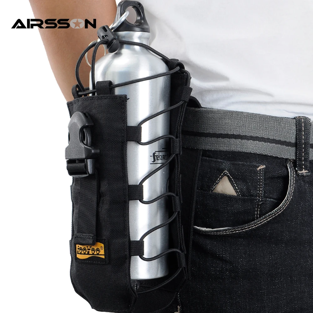 Military Tactical Water Bottle Pouch Nylon Molle Wine Bag Military Tactical Water Bottle Pouch Nylon Molle Wine Bag Kettle Outdoor Hiking Camping Holder Carrier 500ml 2l In Climbing Bags From Sports
