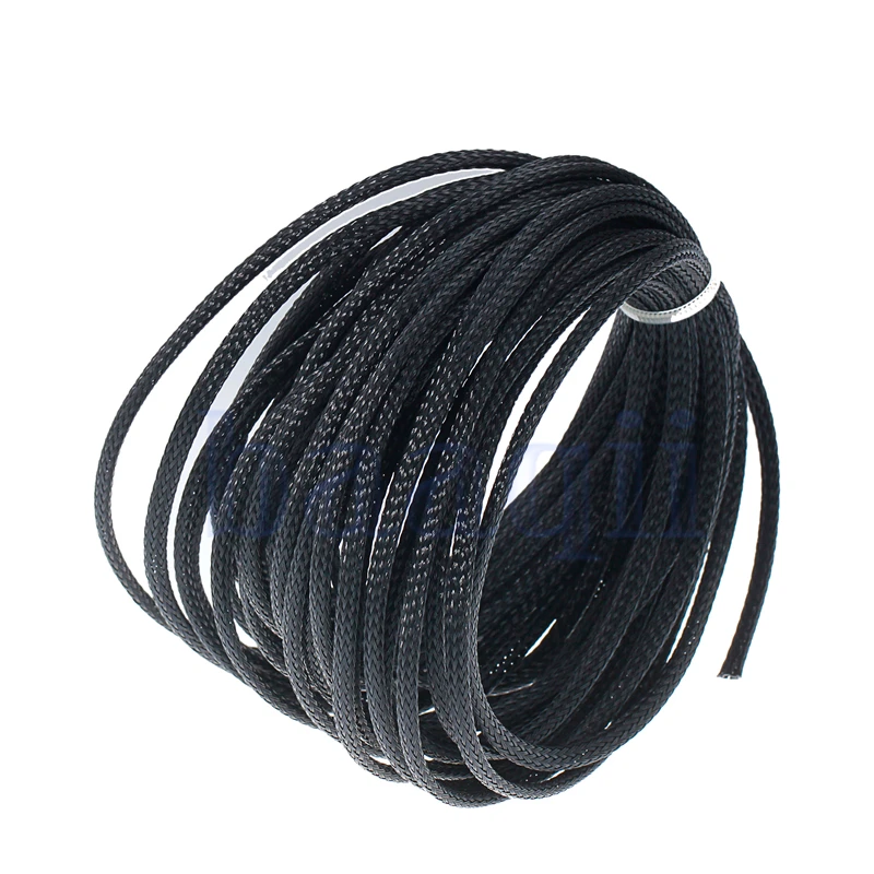 10M 4mm Braided Cable Sleeving Sheathing Auto Wire Harnessing Marine