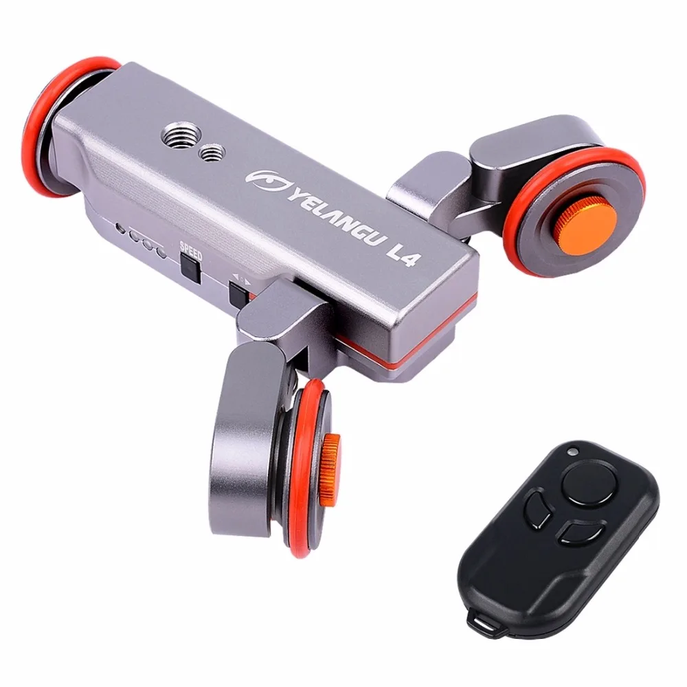 YELANGU L4 Camera 3 wheel Dolly II Electric Track Slider Video Pulley