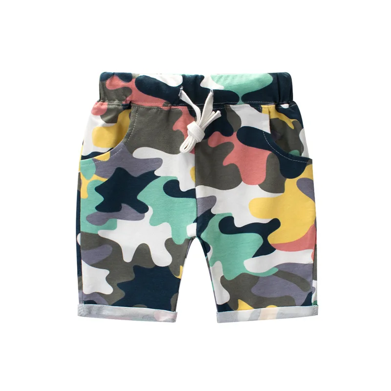 

Drawstring Camouflage cotton boys pants summer New Arrival baby clothes Knee Length elastic korean style sport pantalon garcon