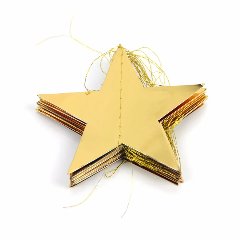 3,8 м Золотая Звездная гирлянда маленькая звезда гирлянда детский душ первый день рождения для свадебной вечеринки праздничные вечерние украшения