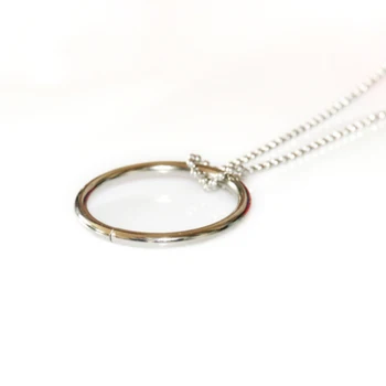 

Free shipping 10 pcs/lot silver Magic Ring tomorrow ring Chinese ring magic tricks magic props