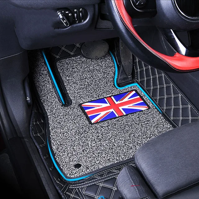 1 Set Car Floor Mats Pad Front Rear Liner Mat Double Layer For Mini