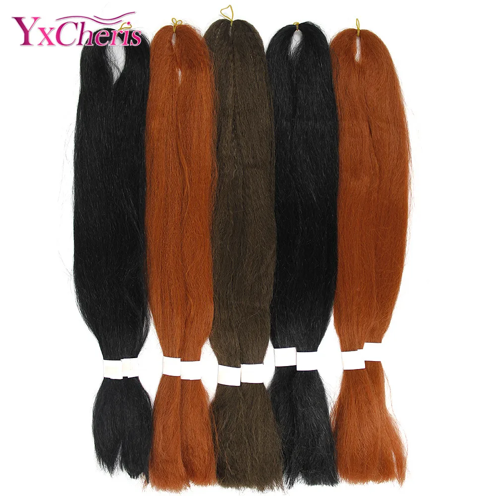 

Silky Jumbo braids Hair Extensions 26 inches 60G Synthetic Hair For Braiding Box Braids Bulk Hair