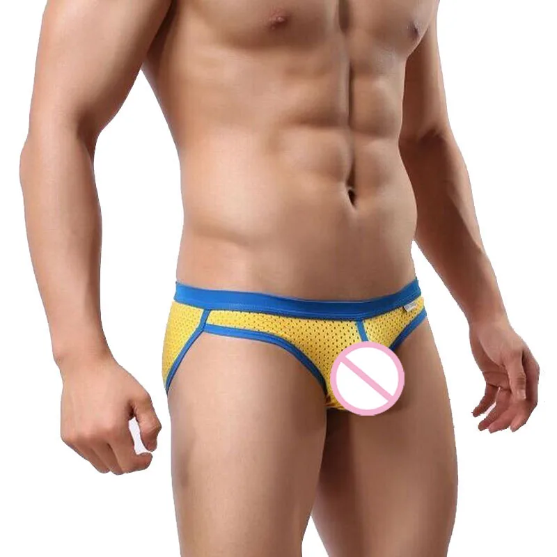 

Brave Person 2019 New Mens Bikini Swimwear Low Rise Mesh Sexy Mens Swim Briefs Gay Mens Swimwear Maillot De Bain Homme Sunga