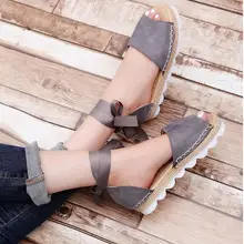 Женские лоферы; сезон весна-осень; Эспадрильи с круглым носком; удобная женская обувь на шнуровке; слипоны; zapato mujer; размер 44