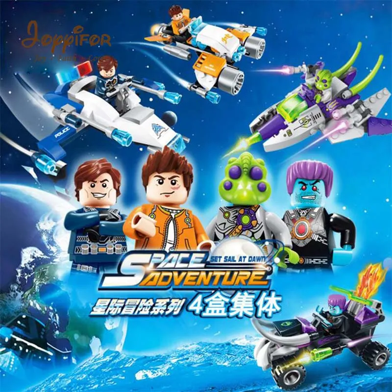 

Joyyifor 4 kinds Star space Universe Interstellar adventure DIY LegoINGlys minifigure Block Assemble Construction Brick Kid Toy