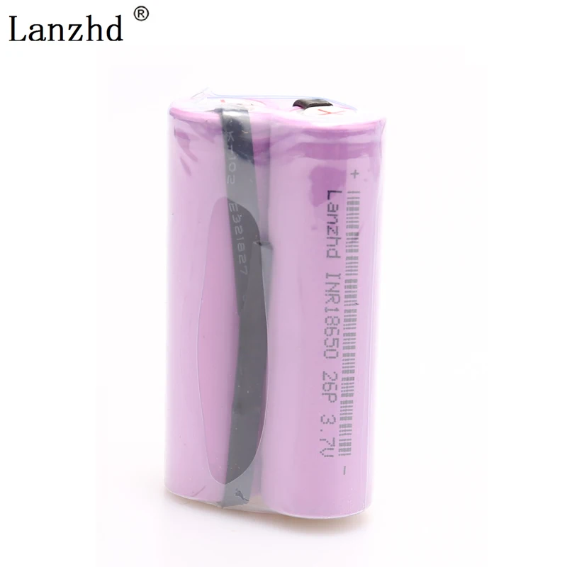 INR18650 аккумуляторная батарея 18650 для 18650 батарей Li-Ion 20A разряда 2600mAh 3,7 V+ DIY никелевые листы