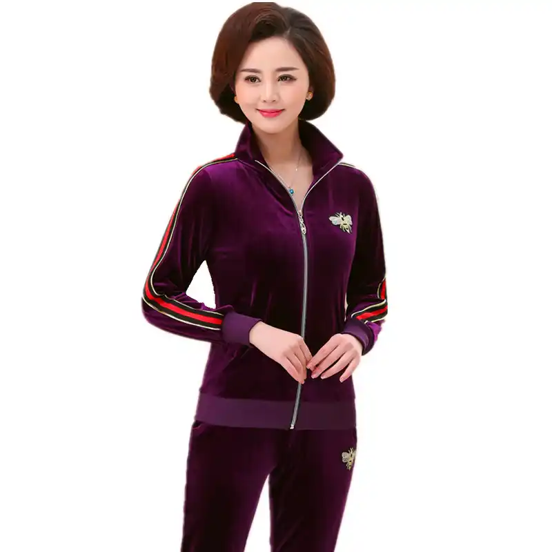 velour plus size tracksuit