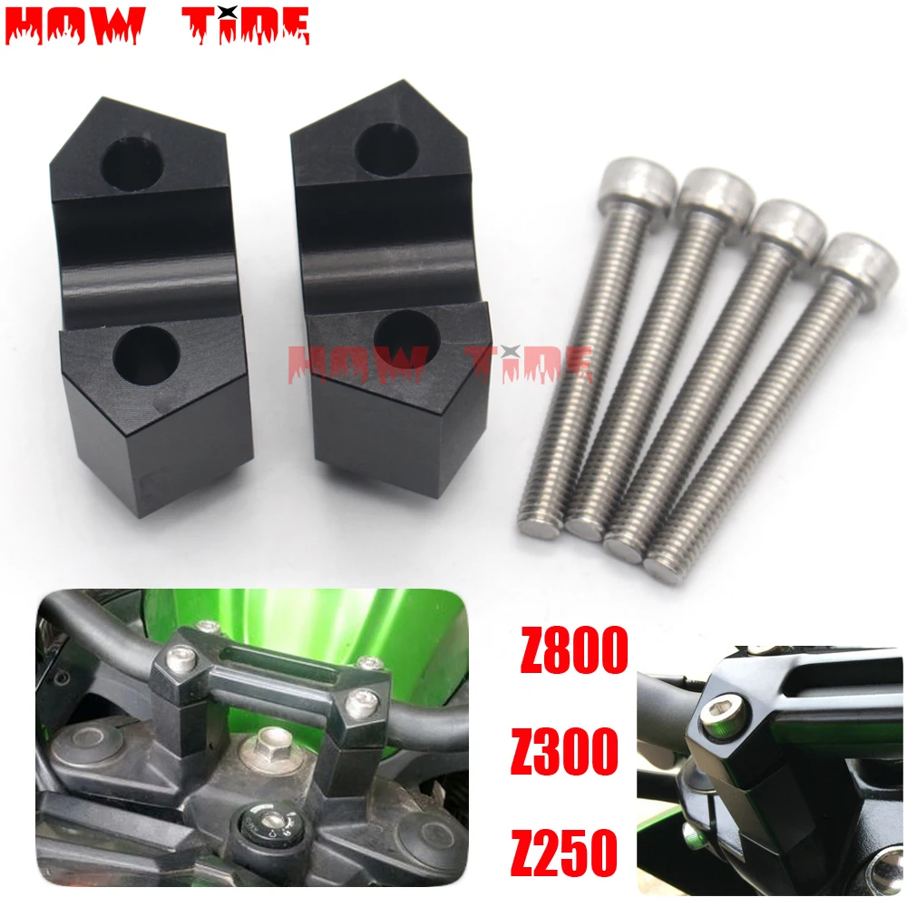 

Handlebar Bar Riser Adapter For KAWASAKI Z800 Z 800 Z 300 Z250 Z 250 2003-2018 Motorcycle Accessories Increase Height Adapte