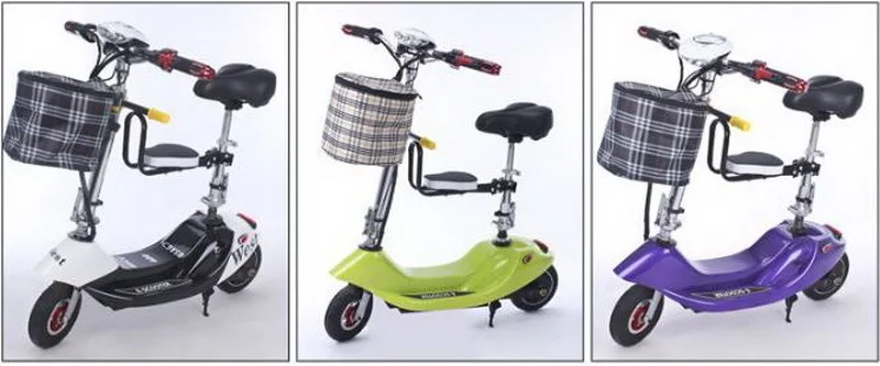 Top 261007/Electric bicycle/small battery car/scooter/Height adjustment/Folding women mini electric car/adult electric scooter/ 19