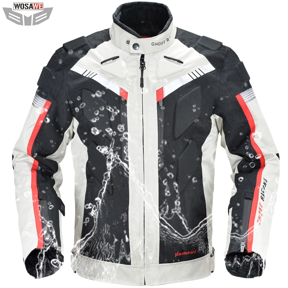 

Waterproof Motorcycle Jacket High Visibility Reflective Motocross Off Road Jacket MOTO Protection Gear Motorbike Jacket