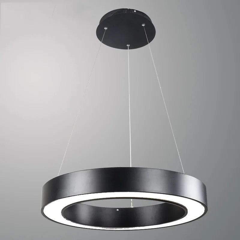 40 60 80CM Simple Modern LED Pendant Lights Round Circle Suspension