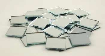 

2X2CM Small Glass Square Craft Mirrors Bulk 100 Pieces Mosaic Tiles