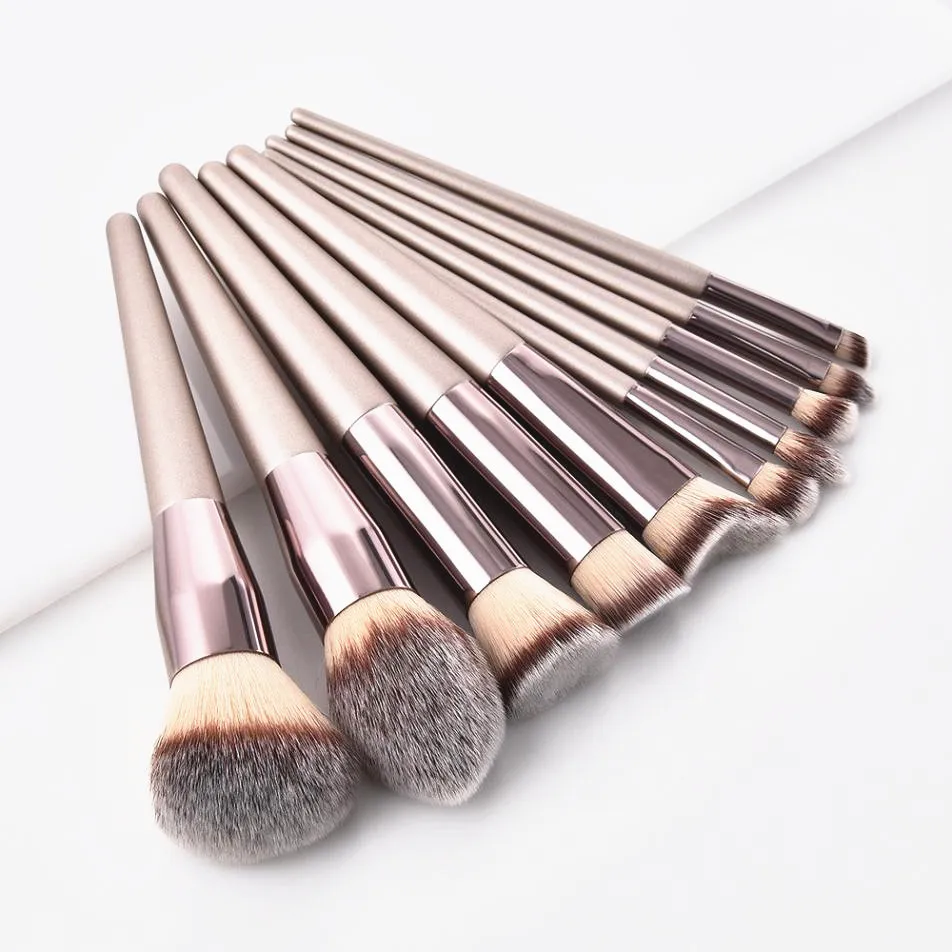

4-10PCS Makeup Brushes Set Powder Foundation Eyeshadow brush Make Up Nylon Wholesale brush Cosmetics Synthetic Hair Brushes