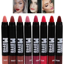 Новая мода Miss Rose бренд сексуальный цвет губ женская помада длительная 8 цветов красный, матовый карандаш для губ роскошный макияж