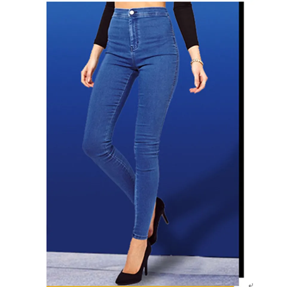 Free Shipping 2016 New Arrival Women Jeans Slim Stretch Pants Feet Jeans Lady Zipper Skinny Casual